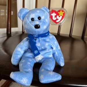 Vintage Beanie Bear-1999 Holiday Teddy- LNWT